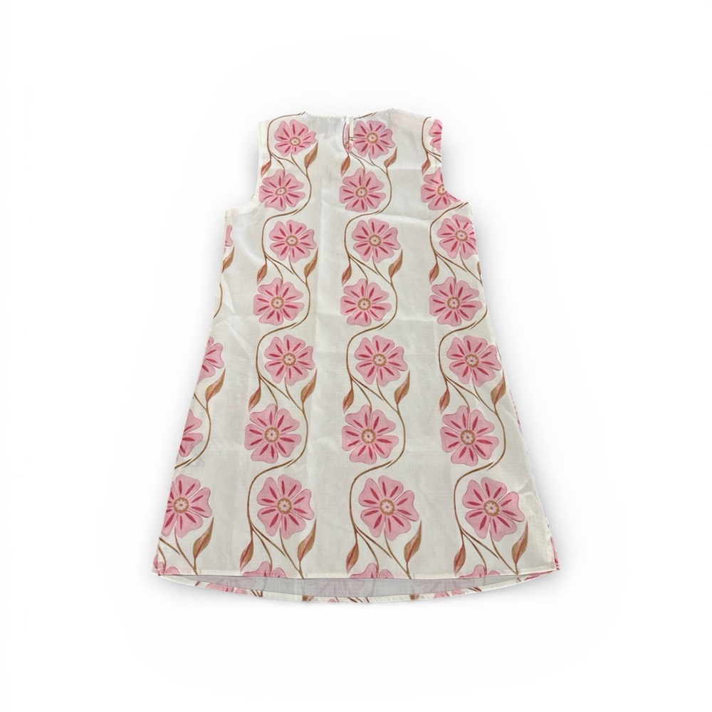 Commense Floral Sleeveless Dress with Pink and Gold Accents - Picture 3 of 4